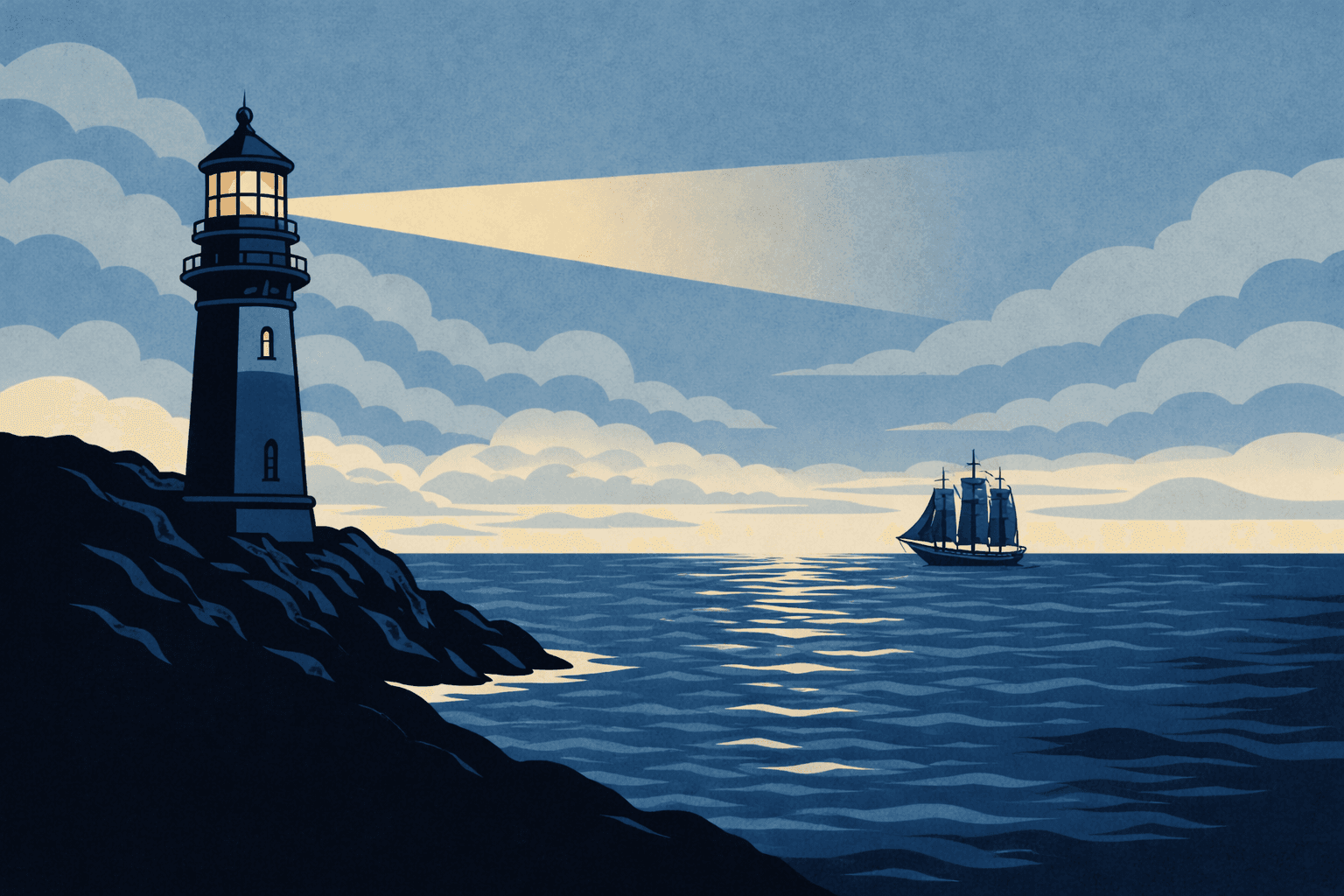 Lighthouse guiding the way